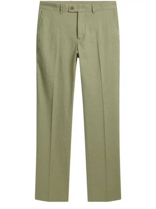 Lois Linen Stretch Straight Pants Oil Green - J.LINDEBERG - BALAAN 2