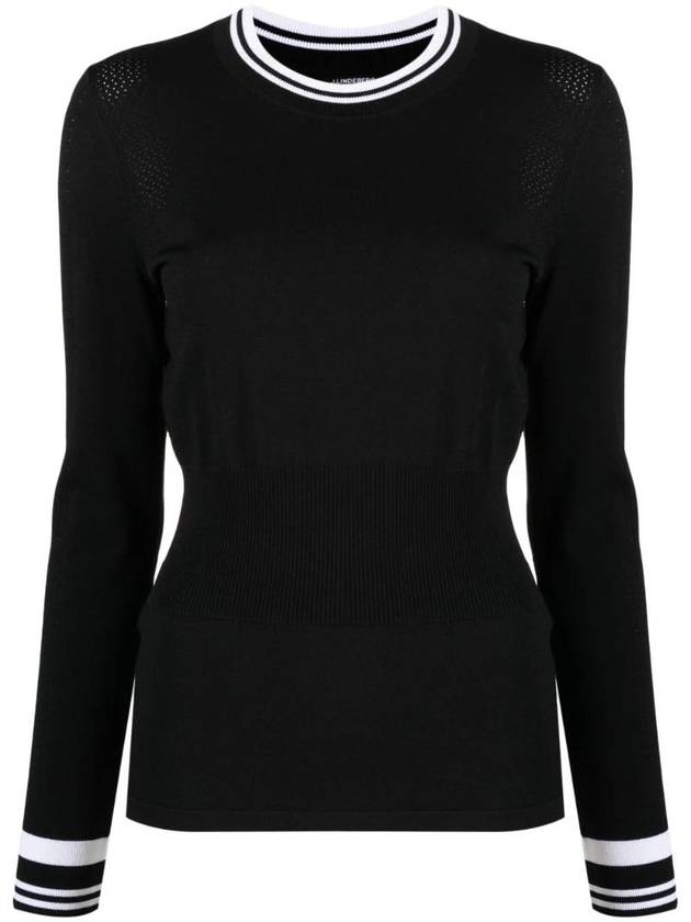 Bree Sweater Knit Top Black - J.LINDEBERG - BALAAN 1