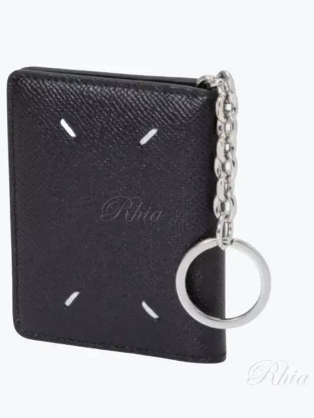 Stitch Keyring Card Wallet Black - MAISON MARGIELA - BALAAN 2