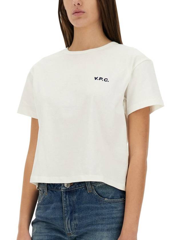 Boxy Micro Logo Short Sleeve T-Shirt White - A.P.C. - BALAAN 5