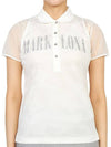 Golf Gauge Jacquard MLW 3A AP05 WHITE Women s Collar Short Sleeve T Shirt Regular Fit - MARK & LONA - BALAAN 1