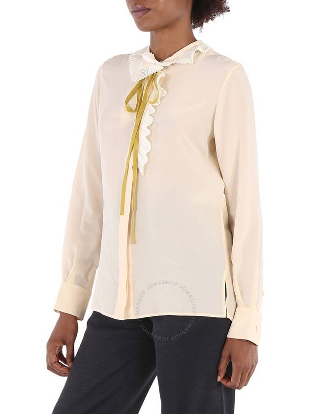 Chloe Pink Neck-tie Blouse,Brand Size 34 (US Size 0) - CHLOE - BALAAN 3