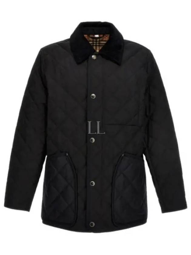 Quilted Thermoregulated Barn Jacket Black - BURBERRY - BALAAN 2