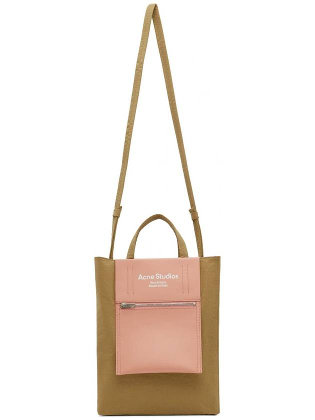 Logo Canvas Baker Out Medium Tote Bag Pink Beige - ACNE STUDIOS - BALAAN 7