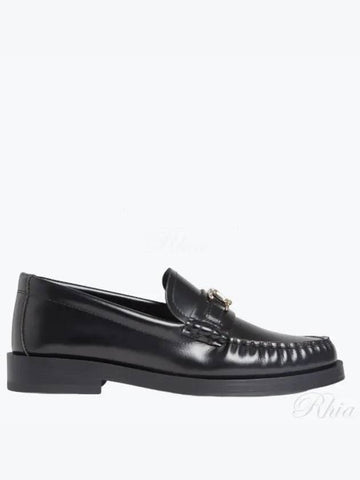 Eddie E leather loafers JC XXF black - JIMMY CHOO - BALAAN 1