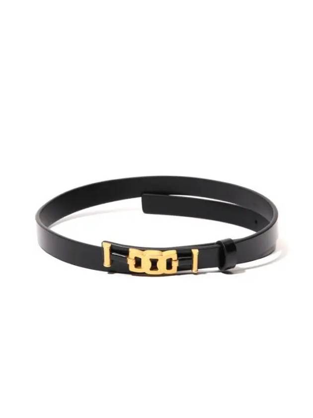 Logo Buckle Leather Belt Black - TOD'S - BALAAN 1