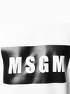 Men's Box Logo Sweatshirt White - MSGM - BALAAN 4