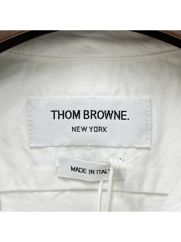 Women's Hidden Oxford Shirt Long Dress White - THOM BROWNE - BALAAN 8