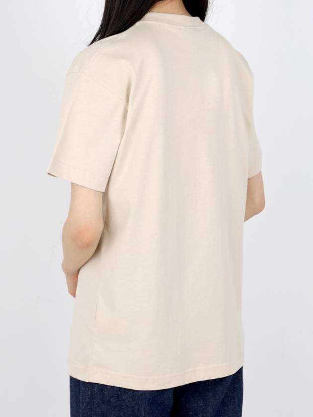 Le Logo Short Sleeve T-Shirt Light Beige - JACQUEMUS - BALAAN 4