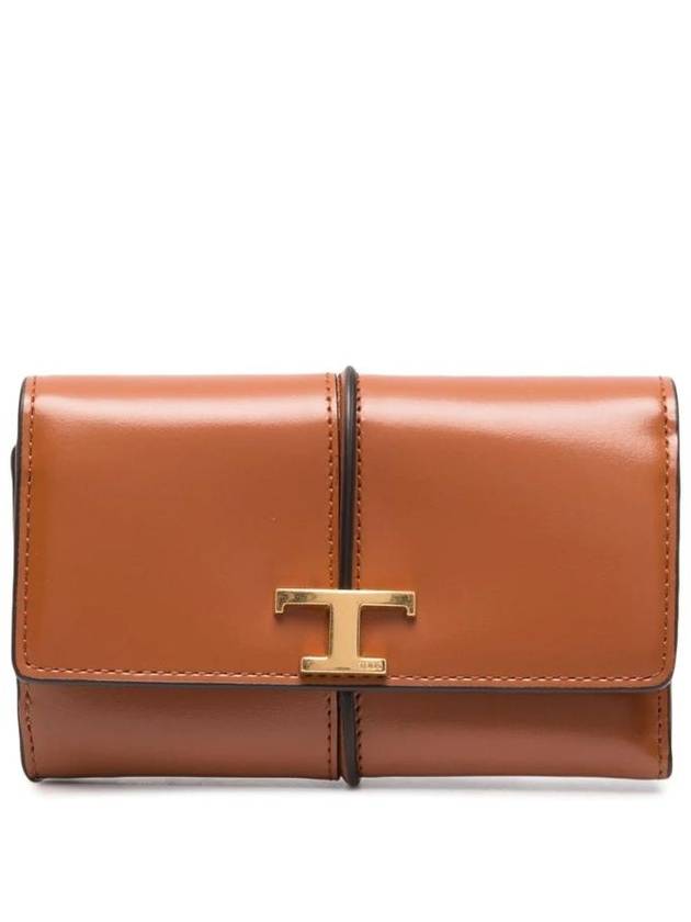 T Timeless Leather Wallet XAWTSKB3300KET - TOD'S - BALAAN 1