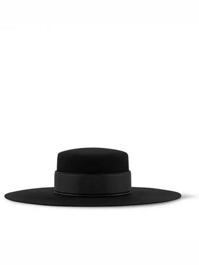 Felt Boxy Fedora Black - LOUIS VUITTON - BALAAN 2