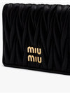 Matelasse Nappa Leather Card Wallet Black - MIU MIU - BALAAN 4