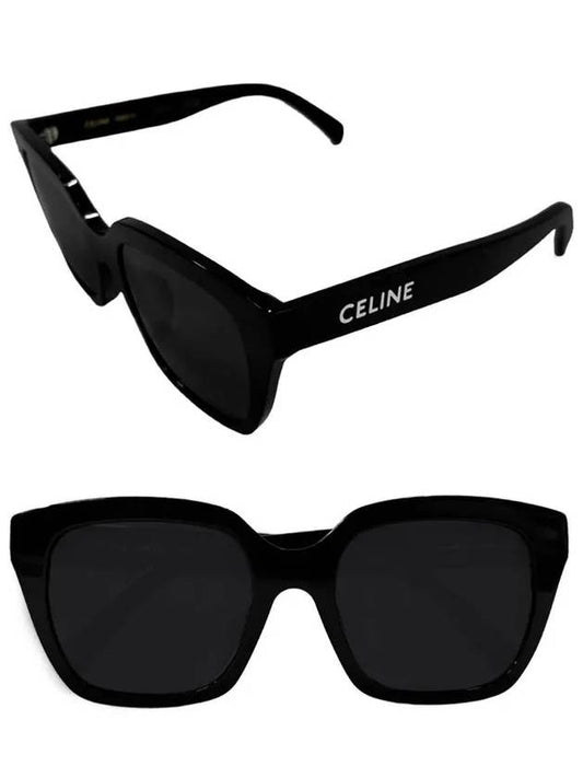 Eyewear Monochrome 03 Acetate Sunglasses Black - CELINE - BALAAN 2