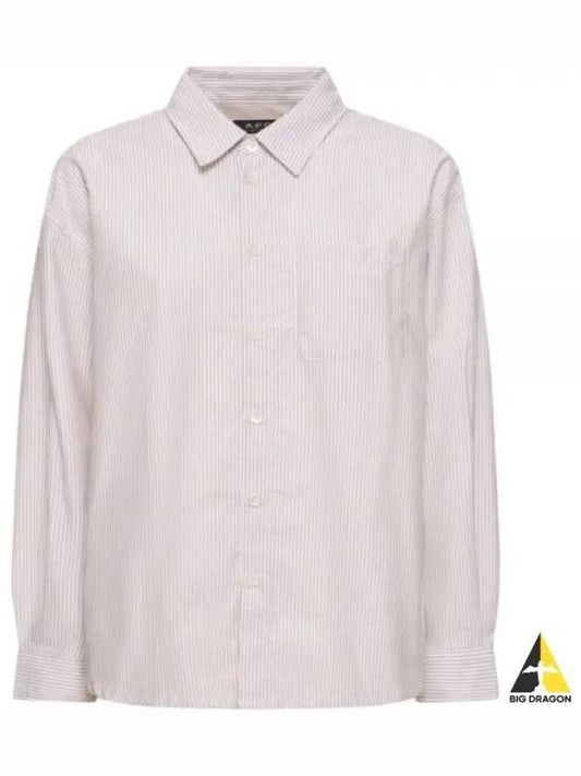 Boyfriend Long Sleeve Shirt White - A.P.C. - BALAAN 2