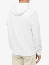 Wappen Patch Cotton Fleece Hoodie White - STONE ISLAND - BALAAN 5