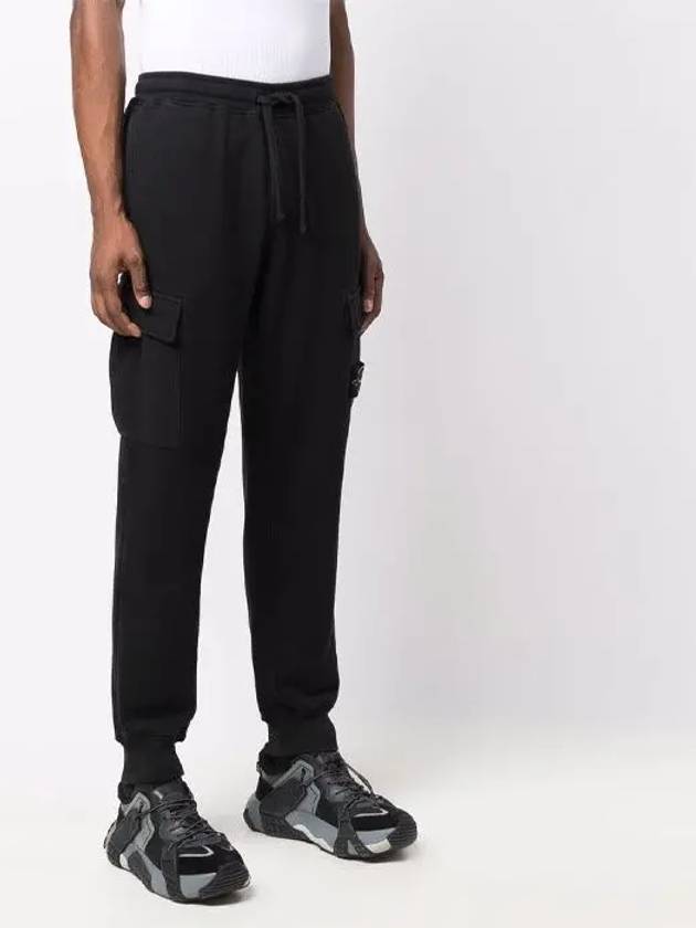 Wappen Patch Jogger Baggy Pants Black - STONE ISLAND - BALAAN 4