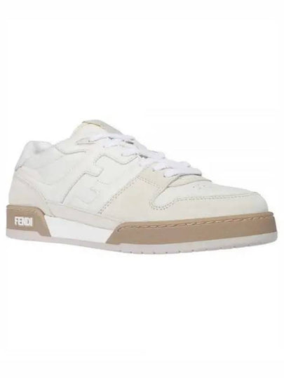 Match FF Logo Low Top Sneakers White - FENDI - BALAAN 2