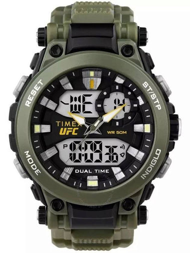 Timex UFC Impact Alarm Quartz Analog-Digital Black Dial Men's Watch TW5M52900 - TIMEX - BALAAN 1