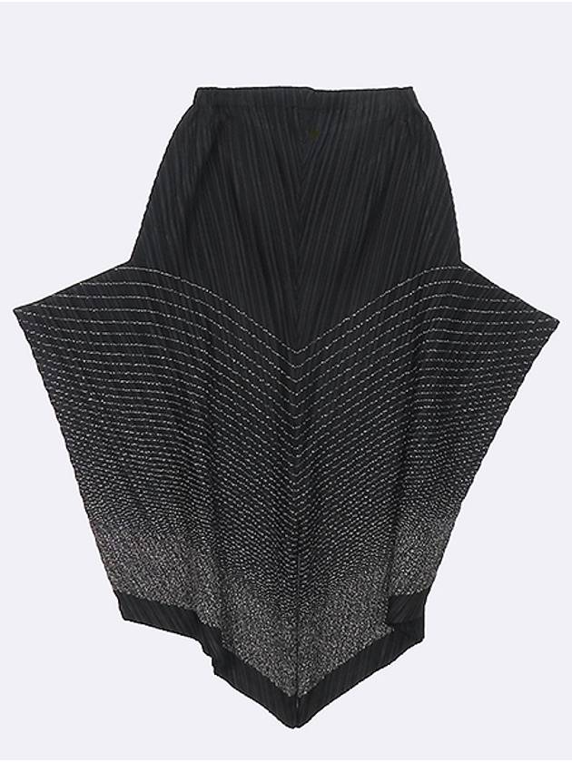 Pleated Please Black Color Polyester Blend Stitching Detail Women s Pants 2 - ISSEY MIYAKE - BALAAN 2