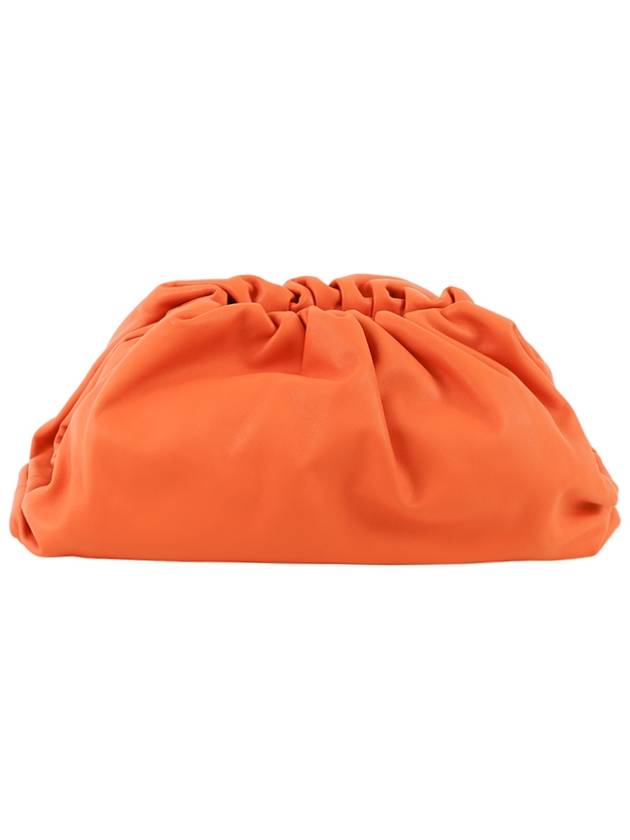 Napa Pouch Dumpling Clutch Bag Orange - BOTTEGA VENETA - BALAAN.