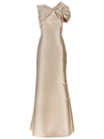 Alberta Ferretti Mikado Long Dress - ALBERTA FERRETTI - BALAAN 1