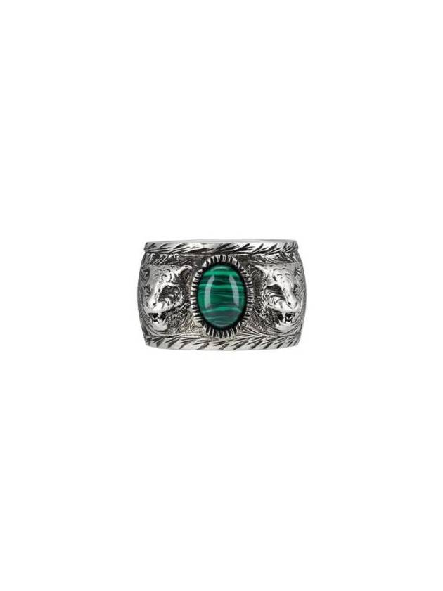 Garden Feline Head Ring Silver - GUCCI - BALAAN 1