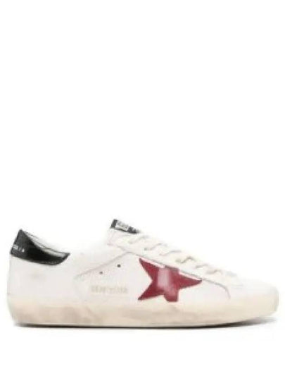 Superstar Distressed Suede-Trimmed Leather And Mesh Sneakers Off White - GOLDEN GOOSE - BALAAN 2