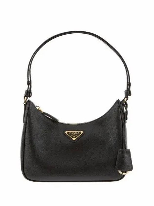 Re-Edition Saffiano Leather Mini Bag Black - PRADA - BALAAN 2