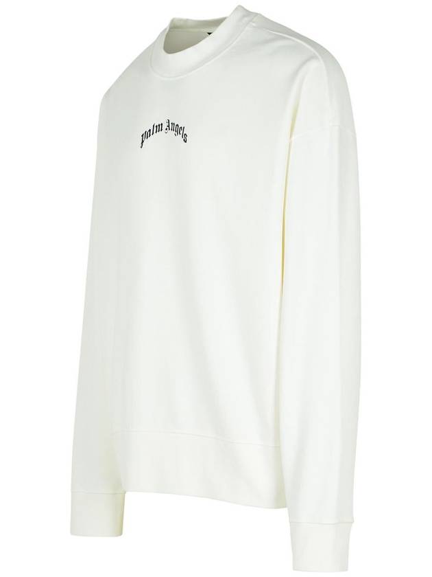 Palm Angels White Cotton Sweatshirt - PALM ANGELS - BALAAN 2