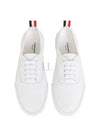 Women's Heritage Cotton Canvas Low Top Sneakers White - THOM BROWNE - BALAAN 2