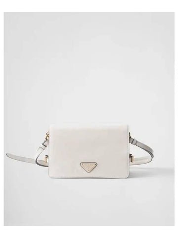 Leather shoulder bag white 315148 - PRADA - BALAAN 1