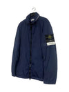 Waffen Patch Crinkle Labs Primaloft Hooded Jacket Blue - STONE ISLAND - BALAAN 3