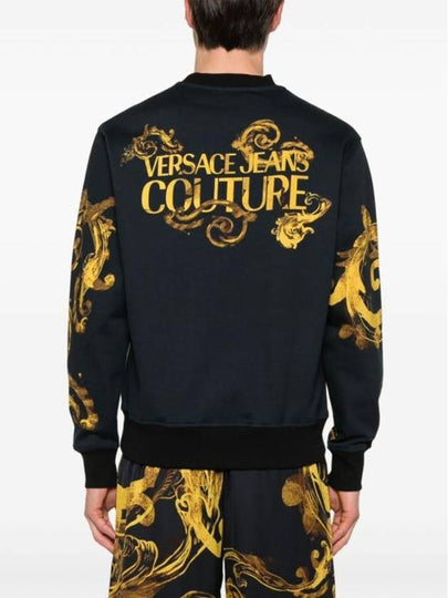 Long Sleeve T Shirt 76GAI3RW FS141 G89 Black Gold - VERSACE - BALAAN 2