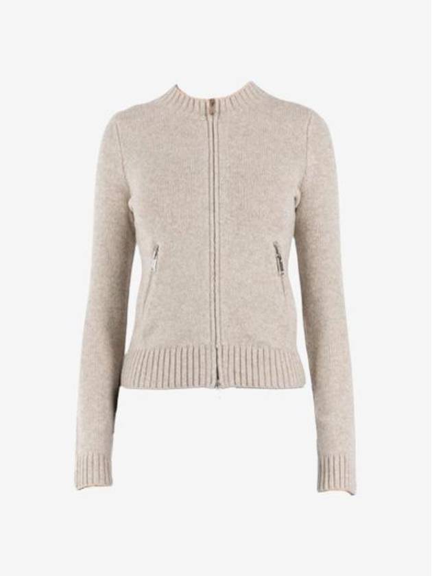 Lynda Zip Up Knit Cardigan Light Grey - ISABEL MARANT - BALAAN 2