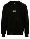 Logo Regular Fit Hood Black - VERSACE - BALAAN 2