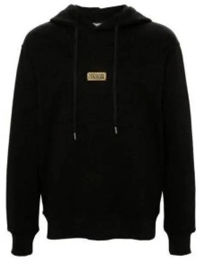 Logo Regular Fit Hood Black - VERSACE - BALAAN 2