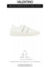 Rockstud Untitled Open Low Top Sneakers White - VALENTINO - BALAAN 3