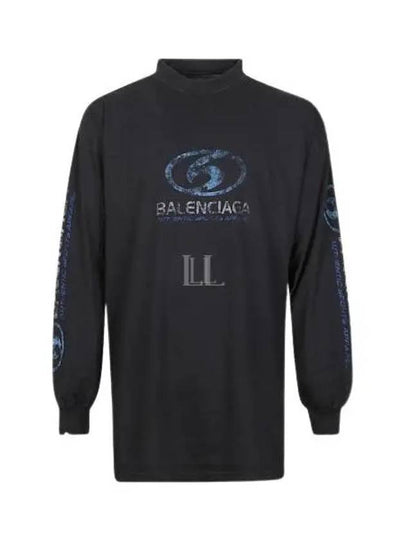 Surfer Long Sleeve T-Shirt Grey - BALENCIAGA - BALAAN 2