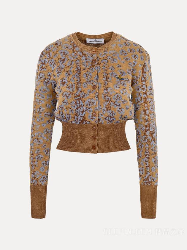 Leopard Crop Cardigan Brown - VIVIENNE WESTWOOD - BALAAN 2