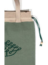 Women's Rattan Logo Knit Bag Green I1WB01GR - IOEDLE - BALAAN 4