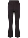 Women's Velor Bootcut Track Pants Black - MONCLER - BALAAN.