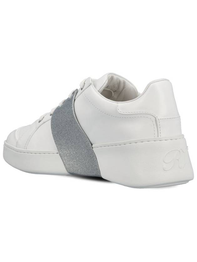 Viv' Skate Crystal Buckle Low Top Sneakers White - ROGER VIVIER - BALAAN 4