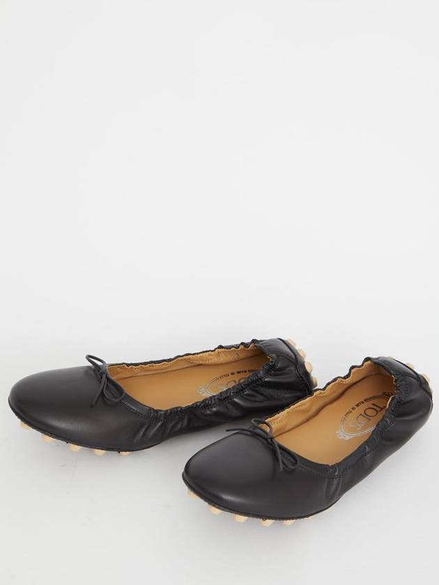 Bubble Leather Ballerina Black - TOD'S - BALAAN 6