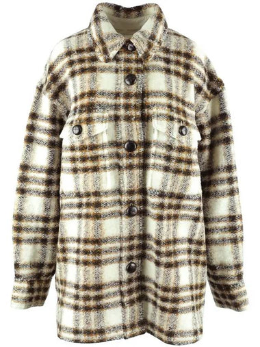 HARVELI Check Shirt Jacket MA0998 22A012E 23EC - ISABEL MARANT - BALAAN 1