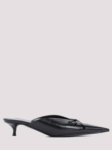 Women Knife Bow 40mm Mule Black - BALENCIAGA - BALAAN 1