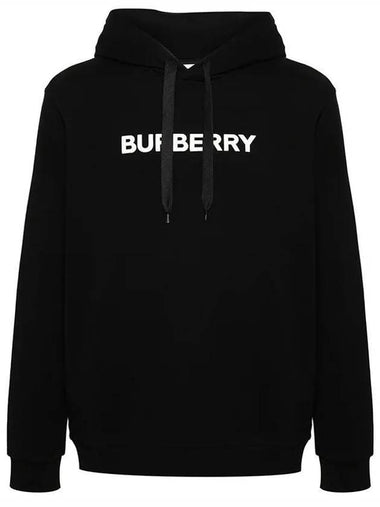 Cotton Hoodie Black - BURBERRY - BALAAN 1