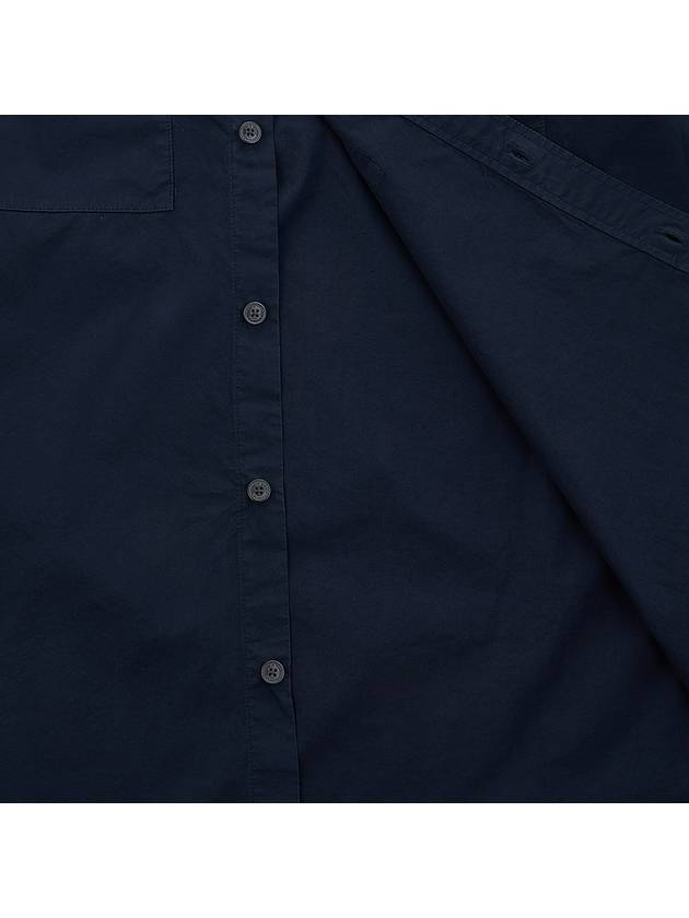 Gabardine Long Sleeve Shirt Navy - CP COMPANY - BALAAN 10