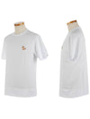 Chillax Fox Patch Classic Short Sleeve T-Shirt White - MAISON KITSUNE - BALAAN 3