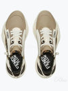 Flow FF Jacquard Leather Running Low Top Sneakers Beige - FENDI - BALAAN 2