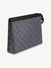 Monogram Eclipse Reverse Pochette Voyage MM Pouch Bag Grey - LOUIS VUITTON - BALAAN 4